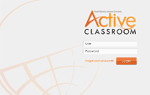 Active Classroom UI login